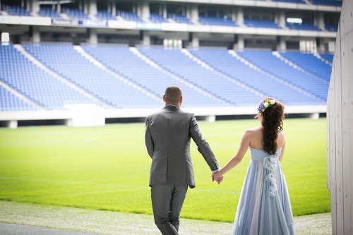 オリジナルウェディング　大阪　東京　コンセプト　吹田スタジアム　ガンバ大阪　結婚式　フォトウェディング　パナソニック吹田スタジアム　イタリア　サッカー