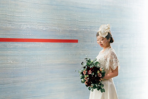 東京　横浜　千葉　オリジナルウエディング　ヘッドドレス　ヘッドピース　結婚式　髪型のサムネイル画像