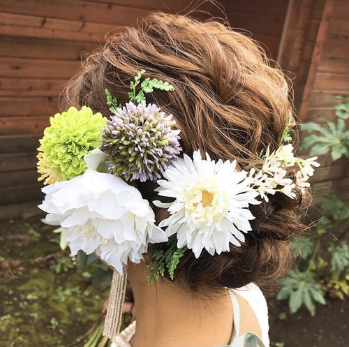 東京　横浜　千葉　オリジナルウエディング　ヘッドドレス　ヘッドピース　結婚式　髪型のサムネイル画像