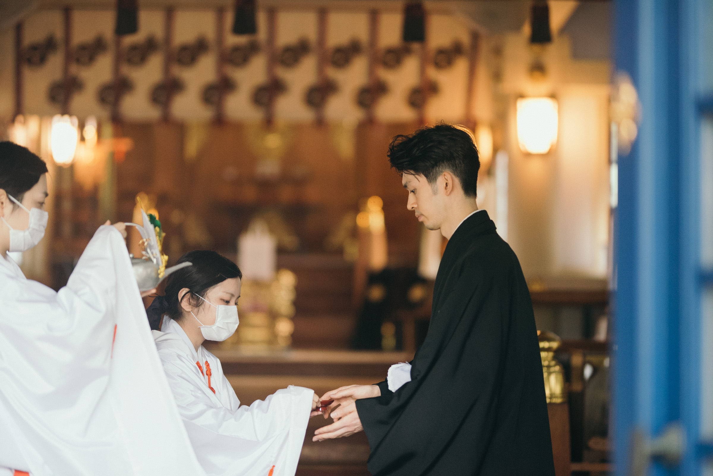 家族婚で神社挙式・御霊神社