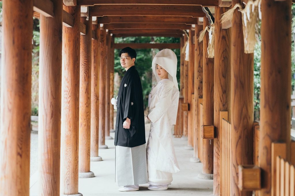 大阪坐摩神社での神前結婚式