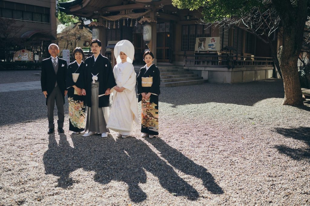 大阪坐摩神社での神前結婚式