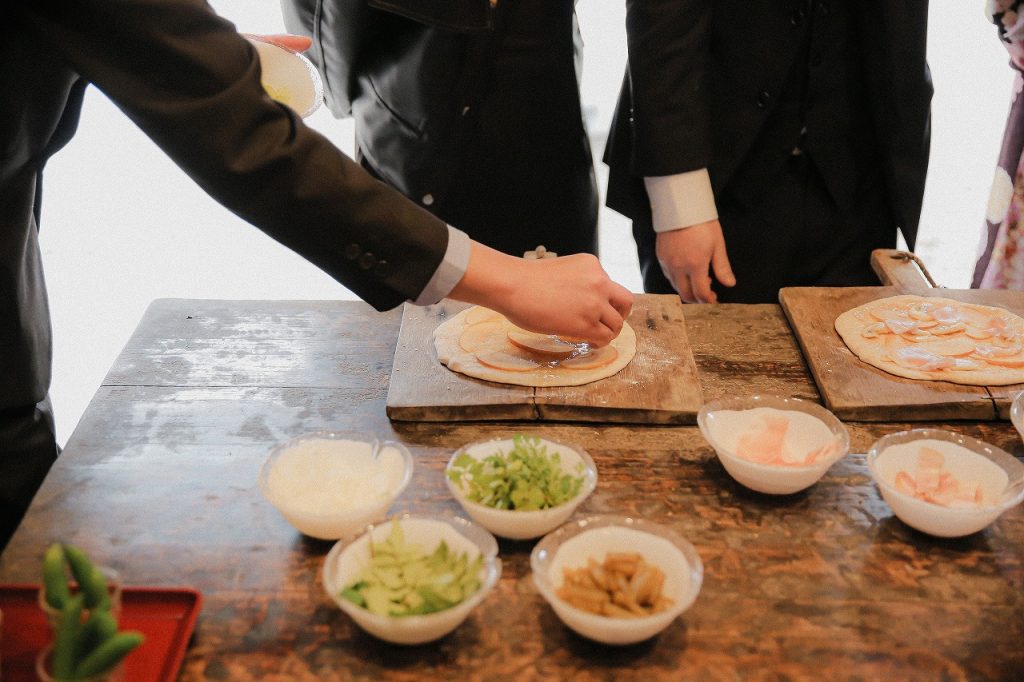 結婚式の演出 ピザセレモニー