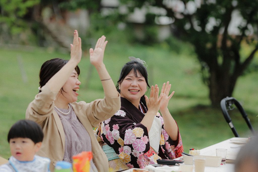 大阪の古民家レストランでガーデンウェディング