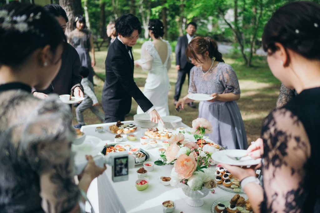 結婚式　デザートビュッフェ