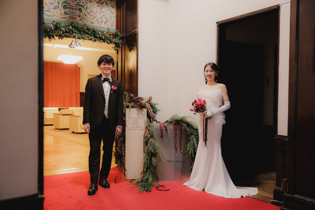 クリスマスの雰囲気があるウェルカムスペース