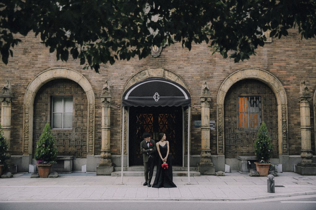 大阪倶楽部の外観でスナップ撮影