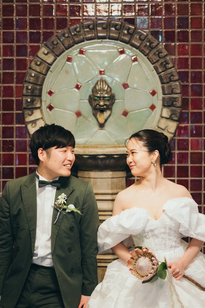 エントランスでスナップ撮影