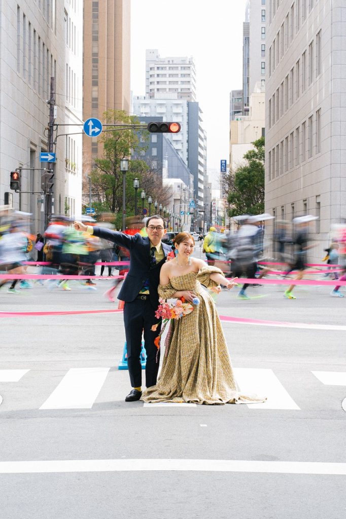 御堂筋でスナップ撮影